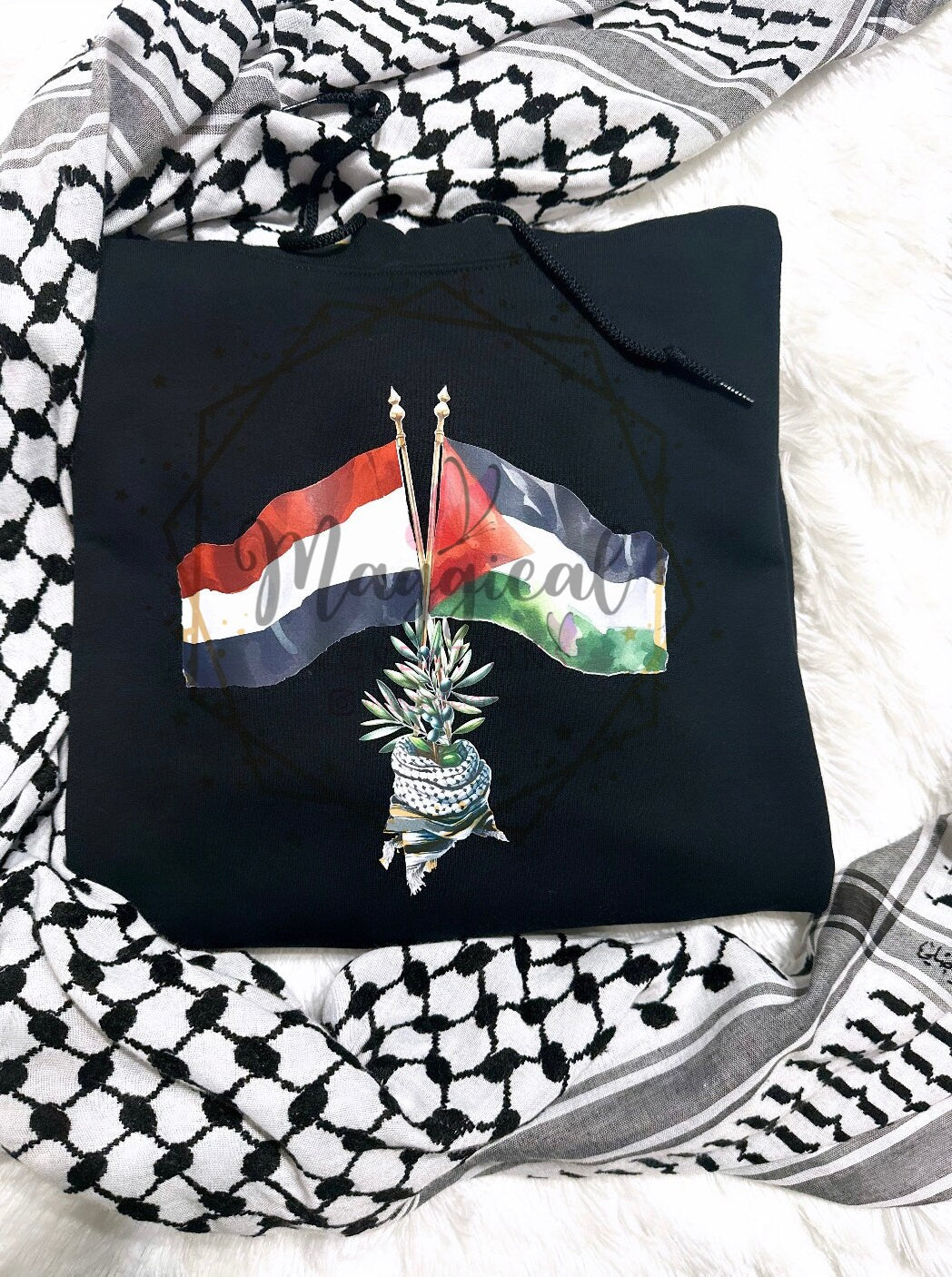 Yemen Solidarity with Palestine Crewneck Sweatshirt