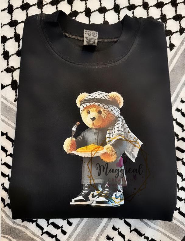Abu Dub Chnafa Bear Crewneck Sweatshirt