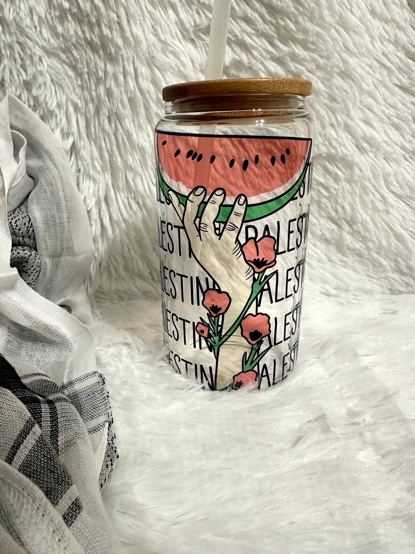 Palestine/Watermelon Iced Coffee Libby Cup