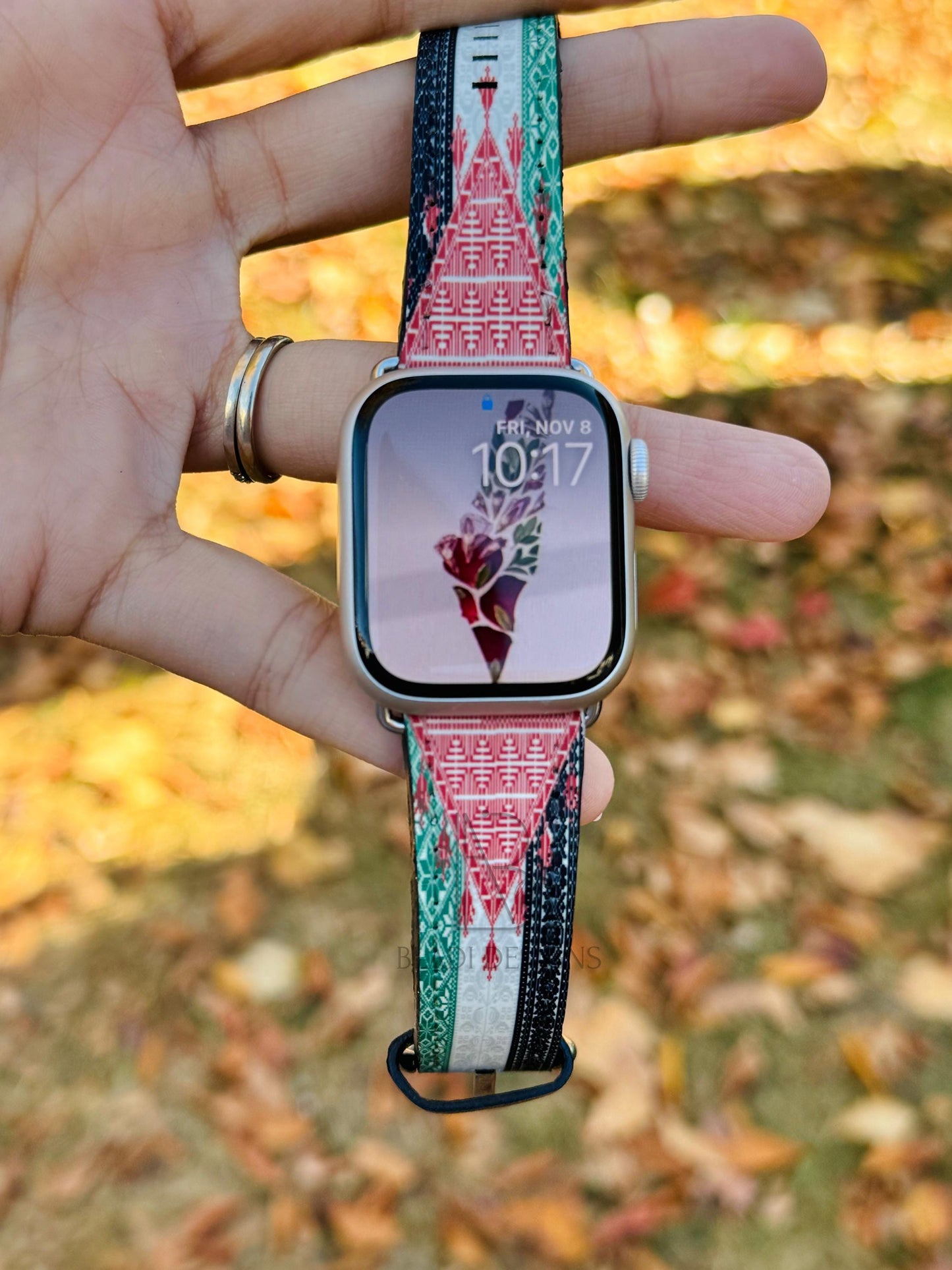 Palestine Tatreez Flag  Apple/ Samsung Watch Band