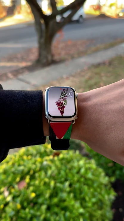 palestine flag watch band